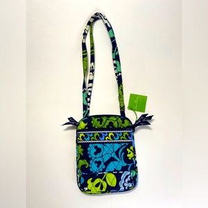 BNWT Disney Parks Vera Bradley “Where’s Mickey?” Blue Mini Hipster Crossbody Bag